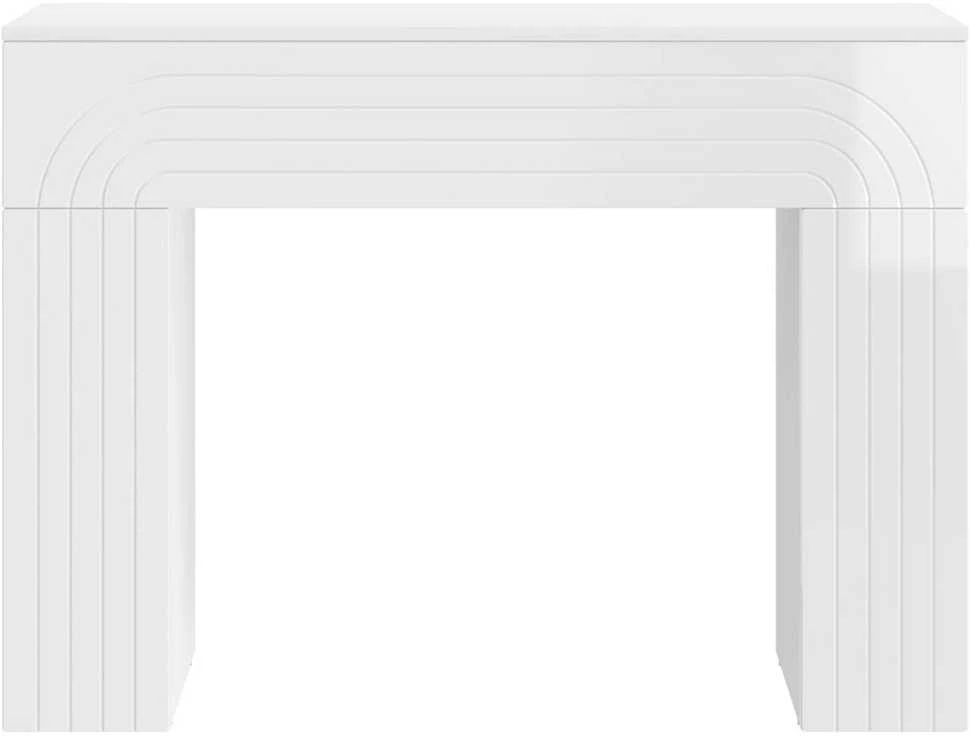Kavos staliukas Itin blizgi balta 102 x 35 x 75 cm
