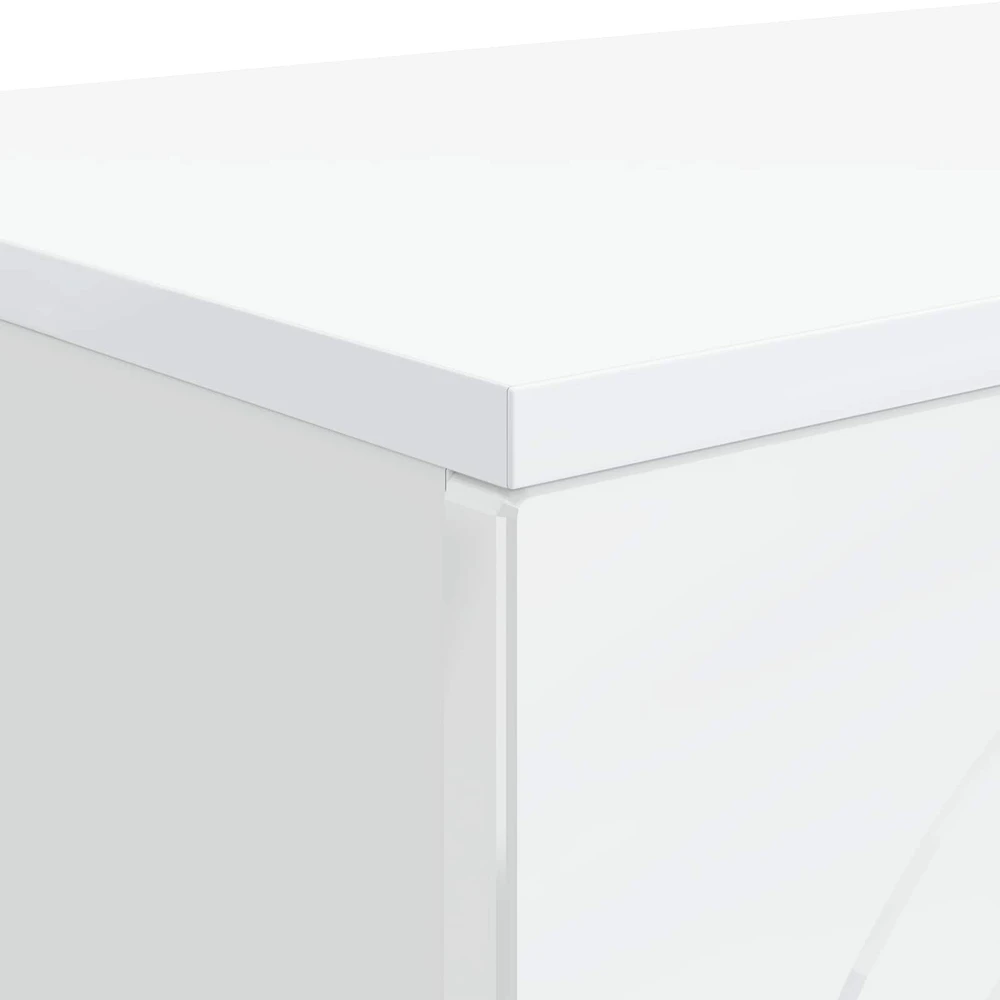 Kavos staliukas Itin blizgi balta 102 x 35 x 75 cm