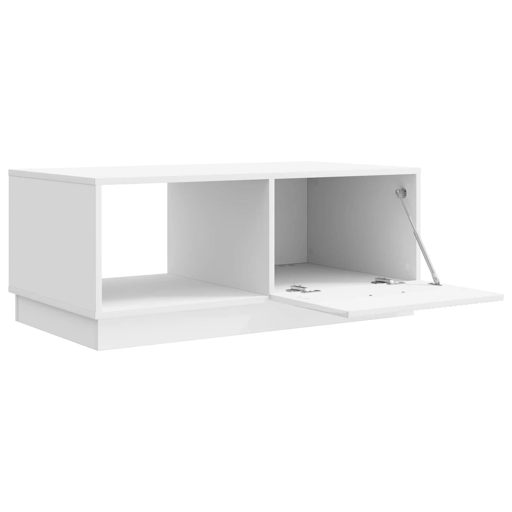 Kavos staliukas Itin blizgi balta 90 x 50 x 37 cm