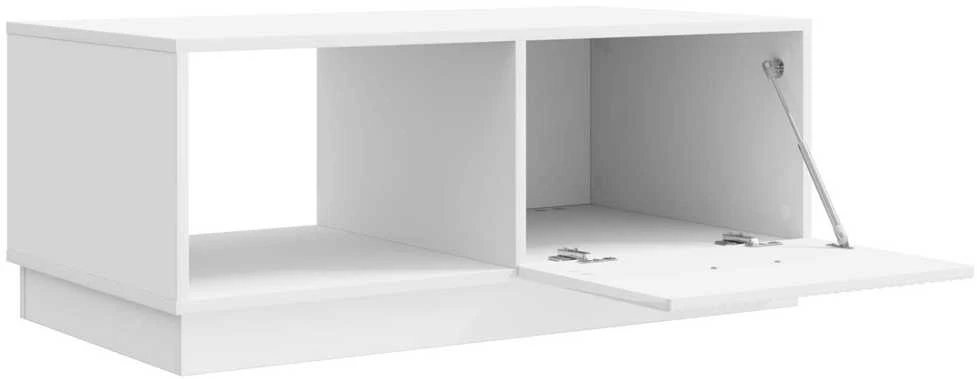 Kavos staliukas Itin blizgi balta 90 x 50 x 37 cm