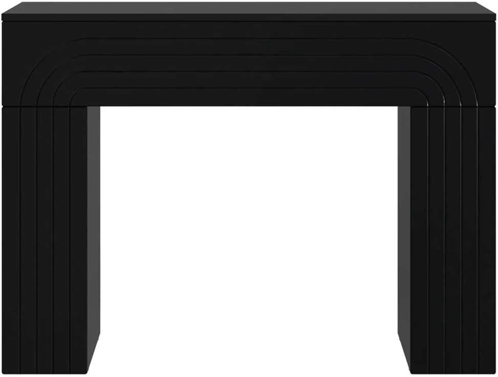 Kavos staliukas Juoda 102 x 35 x 75 cm Apdirbta mediena