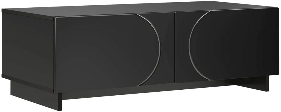 Kavos staliukas Juoda 102 x 50,5 x 35 cm Apdirbta mediena