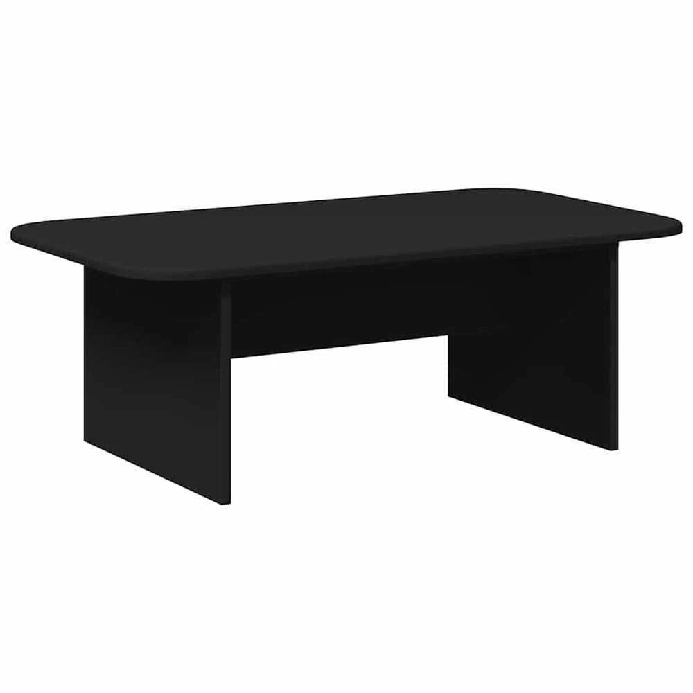 Kavos staliukas Juoda 93 x 53 x 33 cm Apdirbta mediena