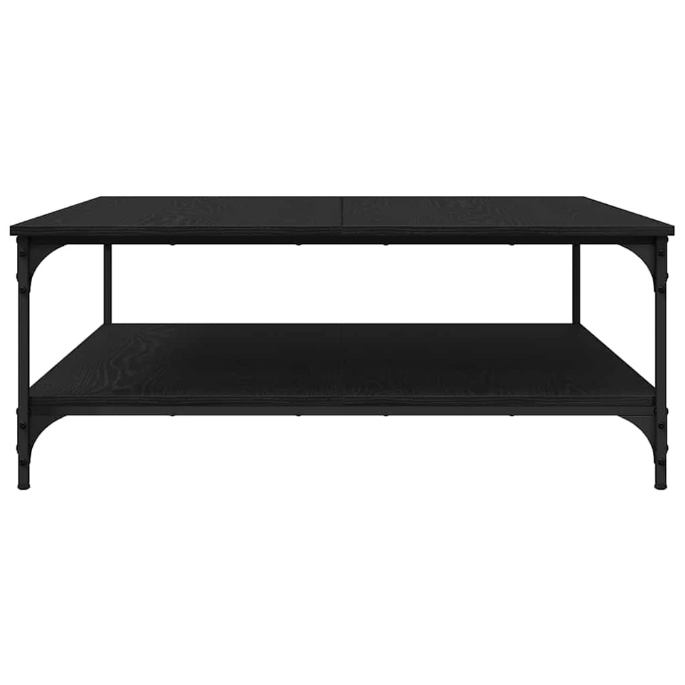 Kavos staliukas juoda ąžuolo 100 x 100 x 40 cm Apdirbta mediena