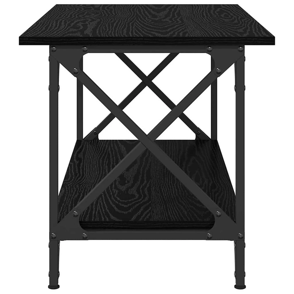Kavos staliukas juoda ąžuolo 80 x 45 x 45.5 cm Apdirbta mediena