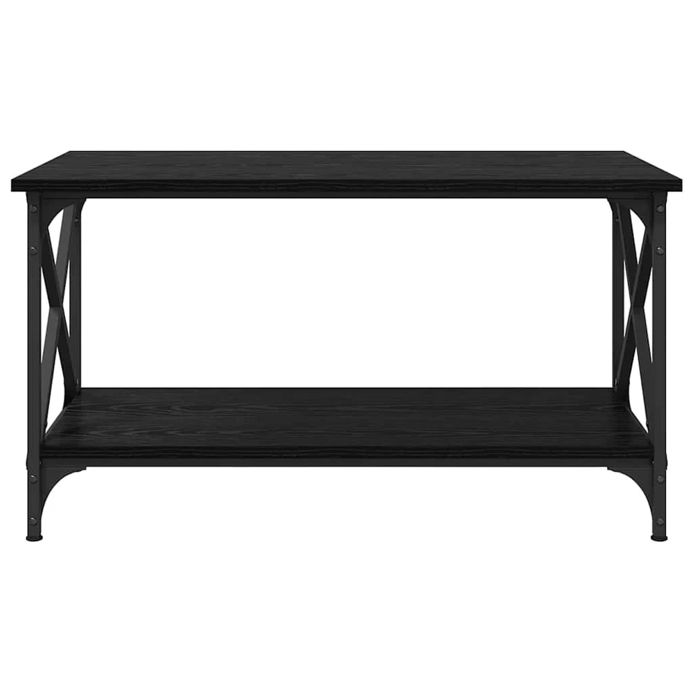 Kavos staliukas juoda ąžuolo 80 x 45 x 45.5 cm Apdirbta mediena