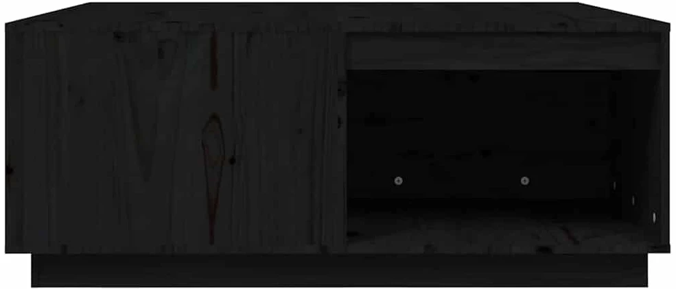 Kavos staliukas, juodas, 100x101x40,5cm, pušies masyvas