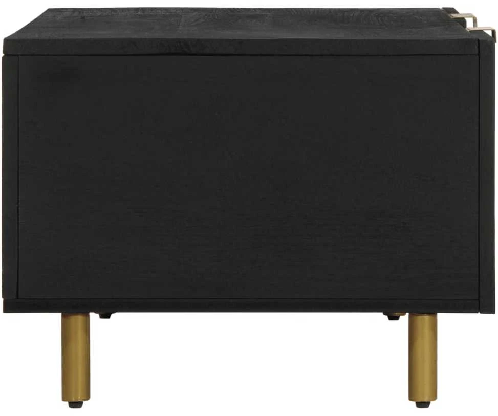 kavos staliukas juodas 100x54x40 cm Engineered Wood