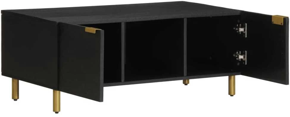 kavos staliukas juodas 100x54x40 cm Engineered Wood