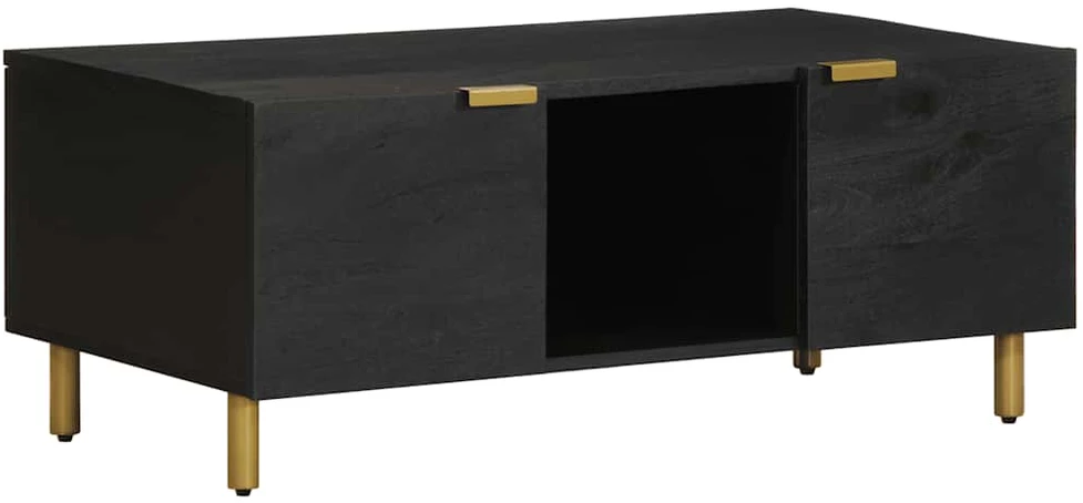kavos staliukas juodas 100x54x40 cm Engineered Wood