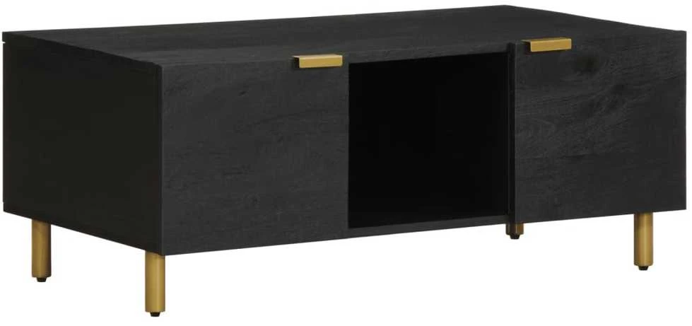 kavos staliukas juodas 100x54x40 cm Engineered Wood