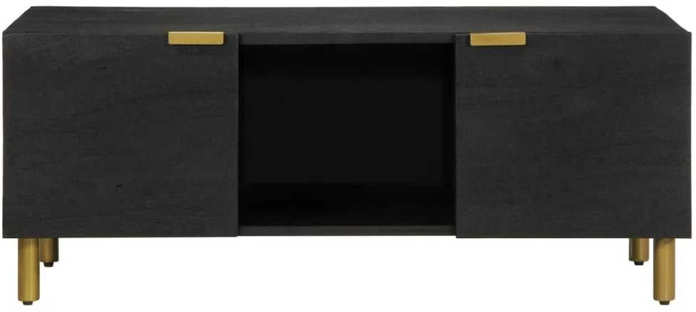 kavos staliukas juodas 100x54x40 cm Engineered Wood