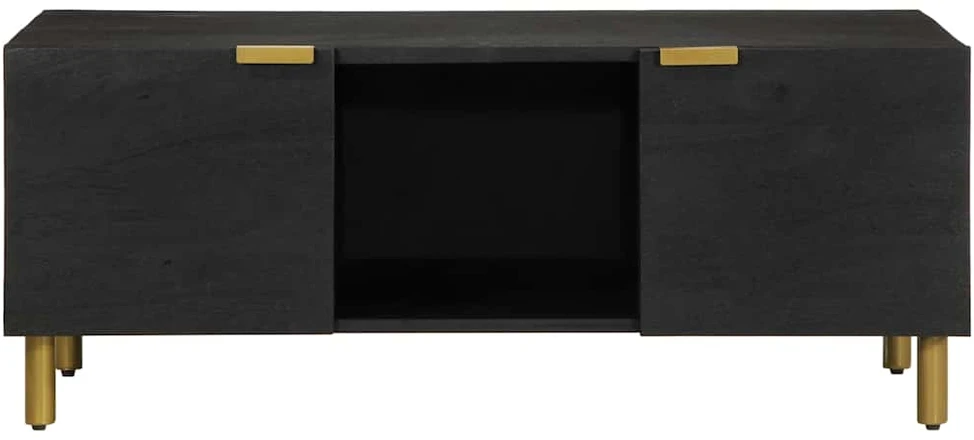 kavos staliukas juodas 100x54x40 cm Engineered Wood
