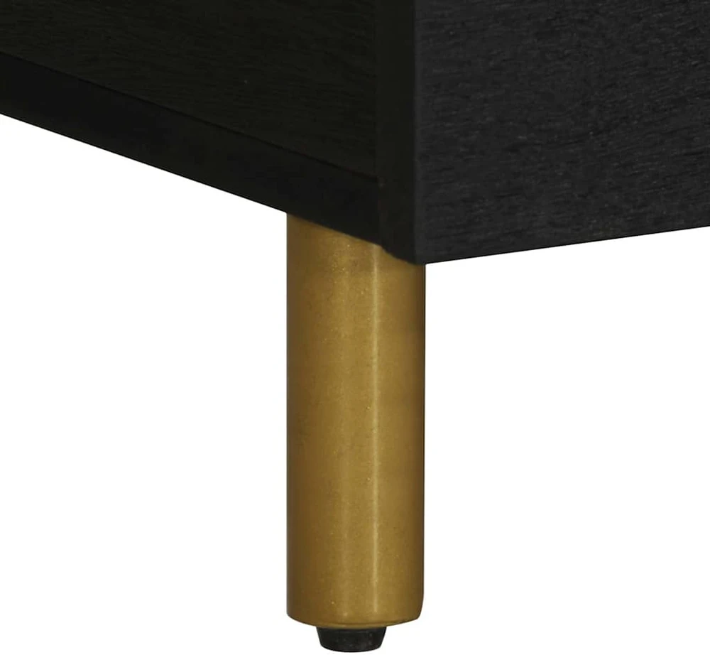 kavos staliukas juodas 100x54x40 cm Engineered Wood