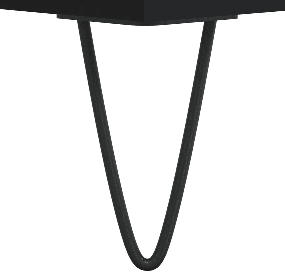 Kavos staliukas, juodas, 102x44,5x50cm, apdirbta mediena
