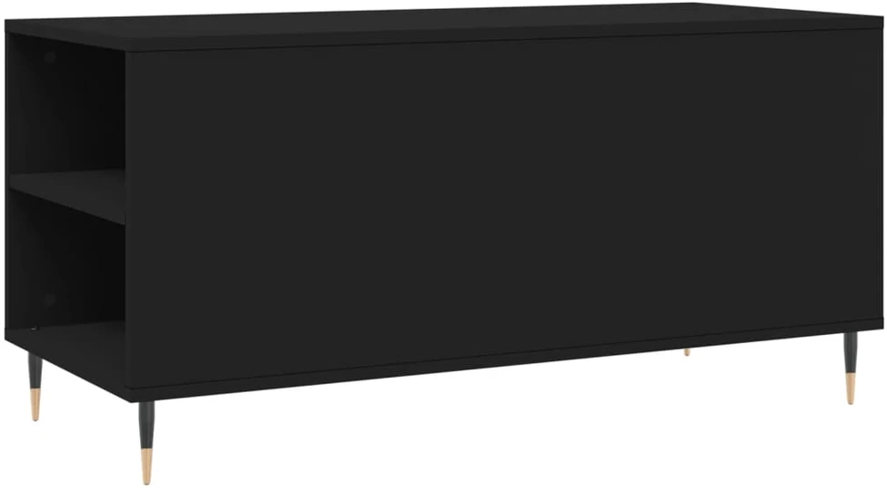 Kavos staliukas, juodas, 102x44,5x50cm, apdirbta mediena