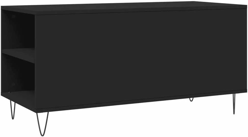 Kavos staliukas, juodas, 102x44,5x50cm, apdirbta mediena