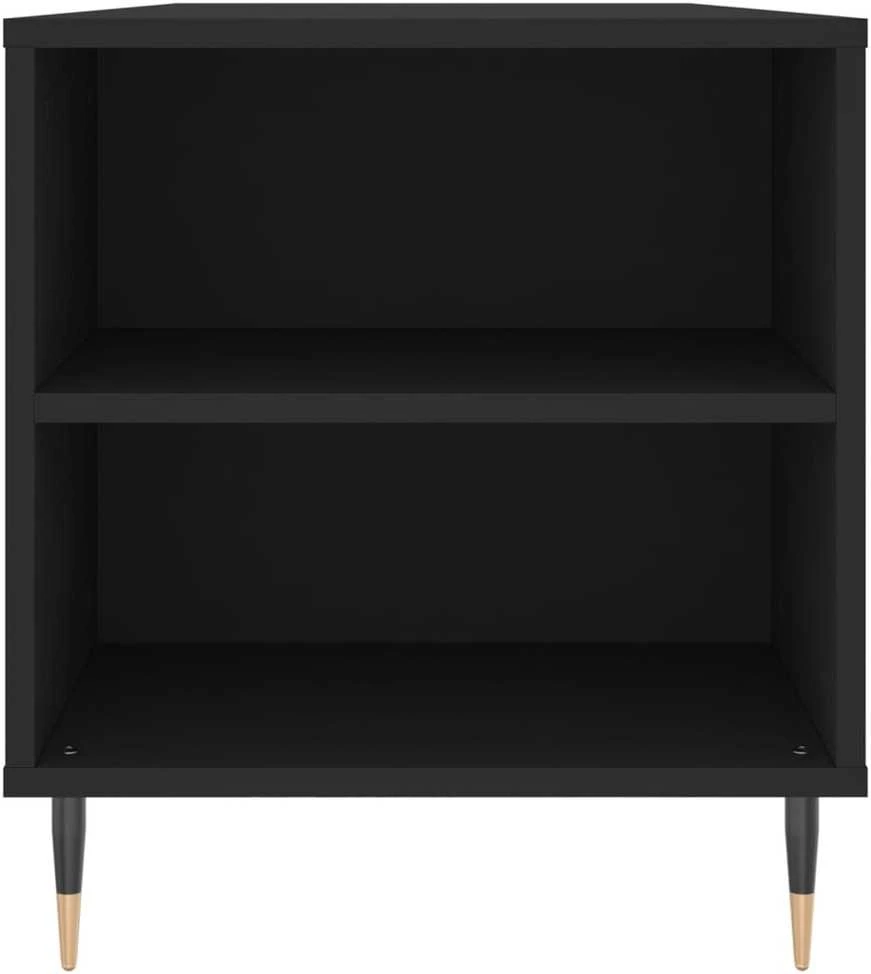 Kavos staliukas, juodas, 102x44,5x50cm, apdirbta mediena
