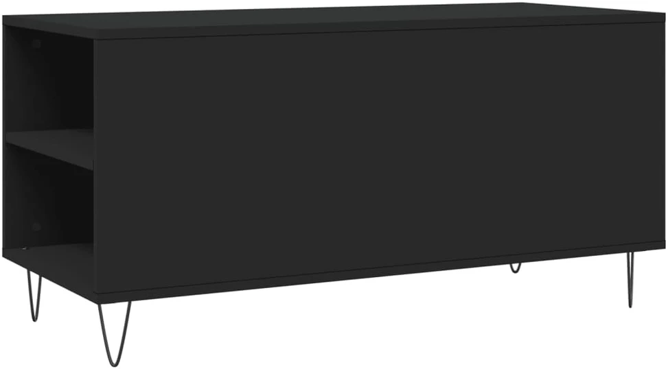 Kavos staliukas, juodas, 102x44,5x50cm, apdirbta mediena