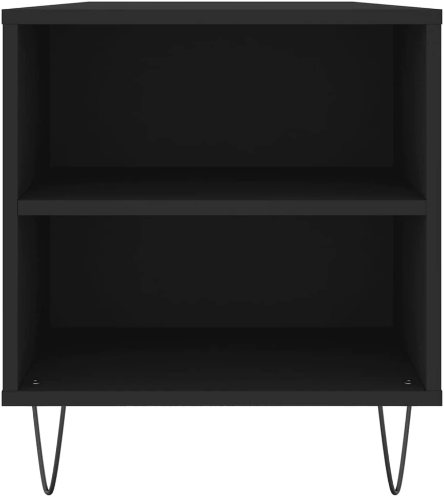 Kavos staliukas, juodas, 102x44,5x50cm, apdirbta mediena