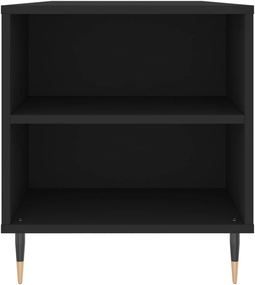 Kavos staliukas, juodas, 102x44,5x50cm, apdirbta mediena