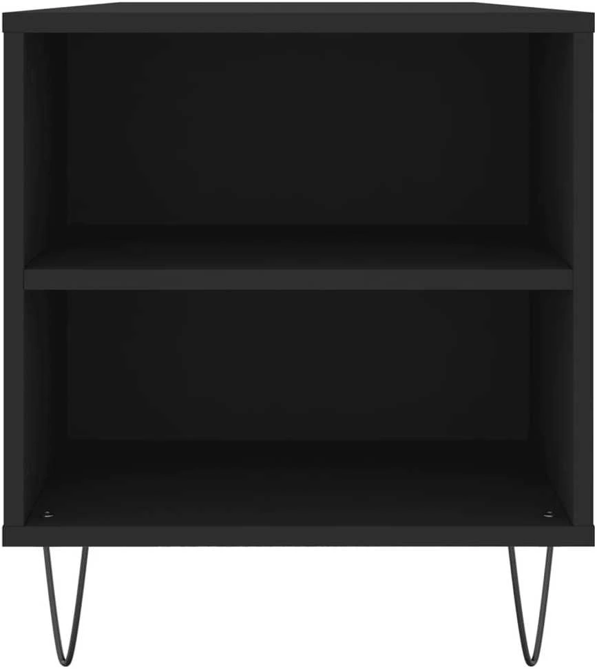 Kavos staliukas, juodas, 102x44,5x50cm, apdirbta mediena