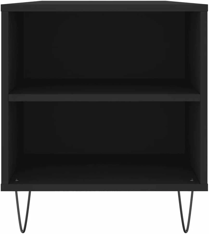 Kavos staliukas, juodas, 102x44,5x50cm, apdirbta mediena
