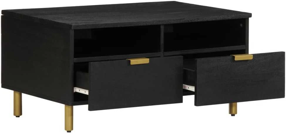 kavos staliukas juodas 80x54x40 cm Engineered Wood