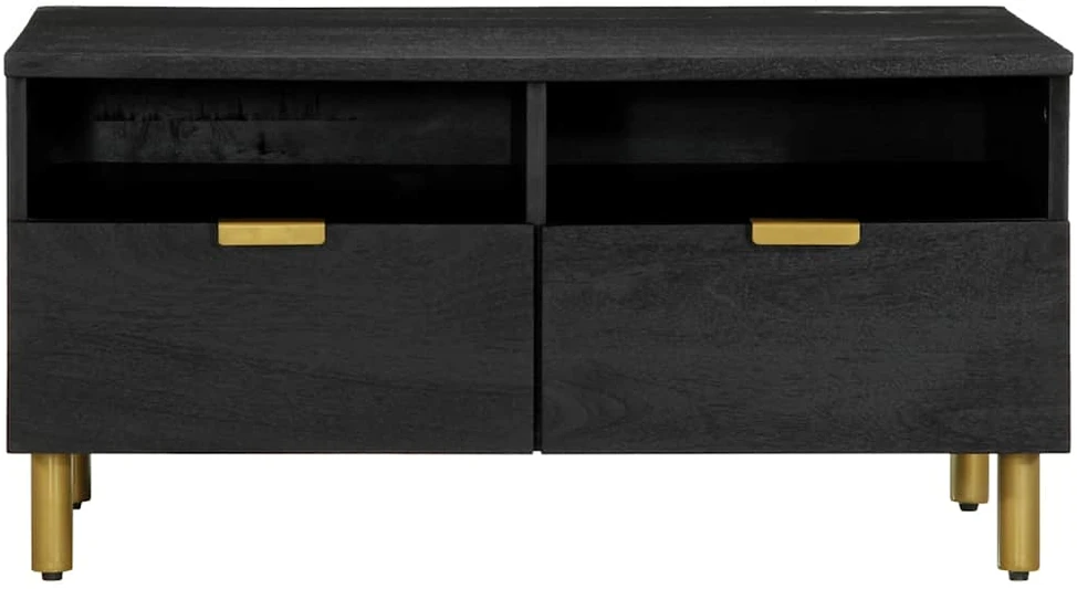 kavos staliukas juodas 80x54x40 cm Engineered Wood