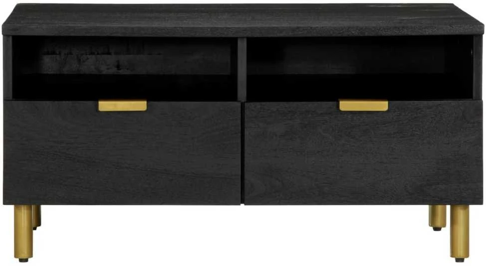 kavos staliukas juodas 80x54x40 cm Engineered Wood