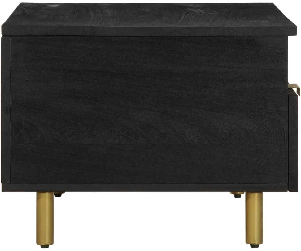 kavos staliukas juodas 80x54x40 cm Engineered Wood