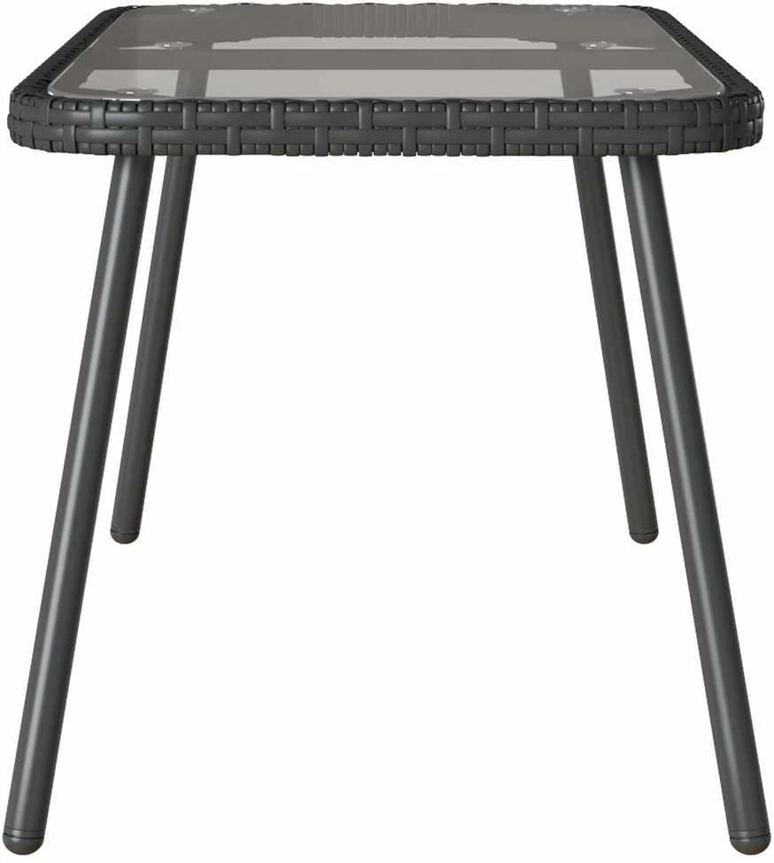 Kavos staliukas Juoda 90 x 45 x 43 cm poliratanas