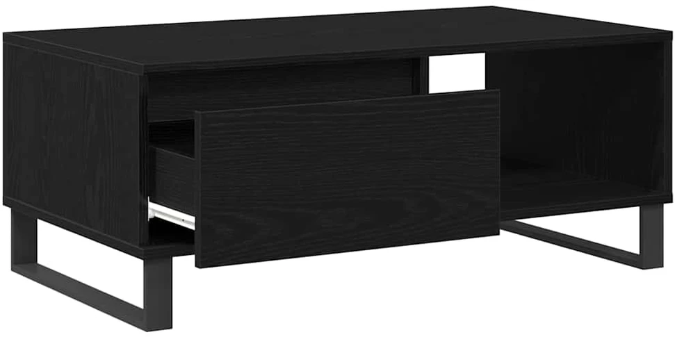 Kavos staliukas Juodas ąžuolas 90 x 50 x 36,5 cm