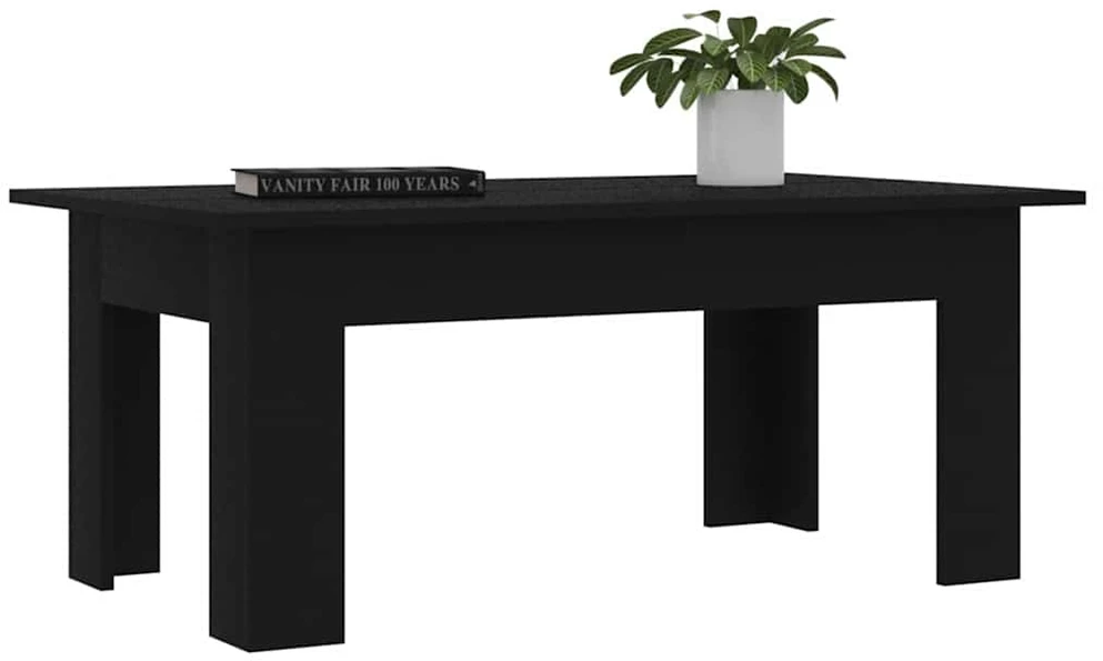 Kavos staliukas, juodos spalvos, 100x60x42cm, apdirbta mediena