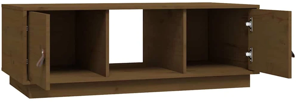Kavos staliukas, medaus rudas, 100x50x35cm, pušies masyvas