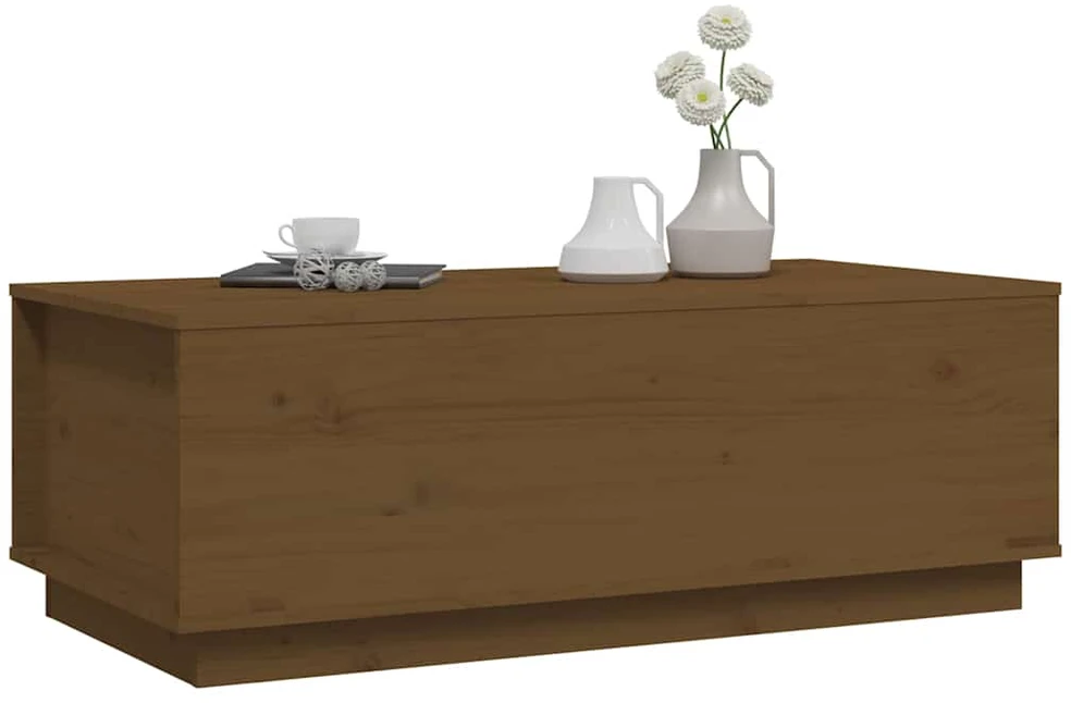 Kavos staliukas, medaus rudas, 100x50x35cm, pušies masyvas