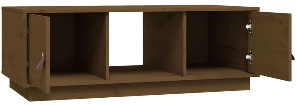 Kavos staliukas, medaus rudas, 100x50x35cm, pušies masyvas