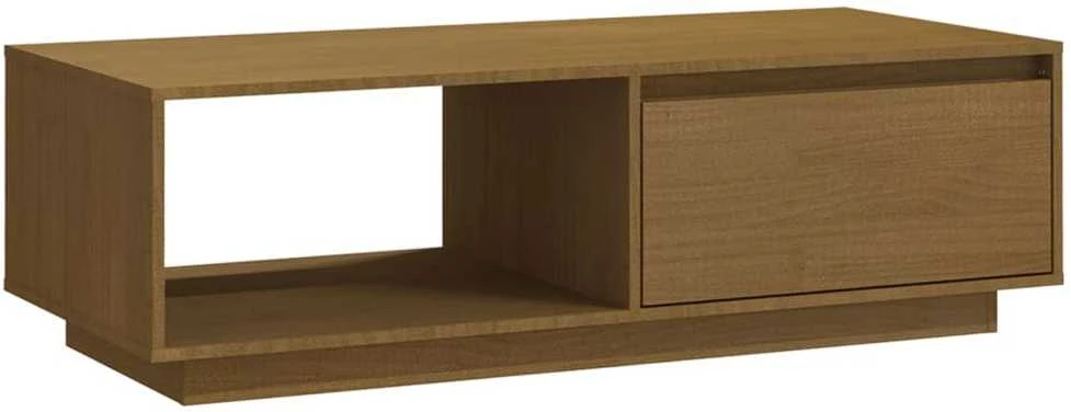 Kavos staliukas, medaus rudas, 110x50x33,5cm, pušies masyvas
