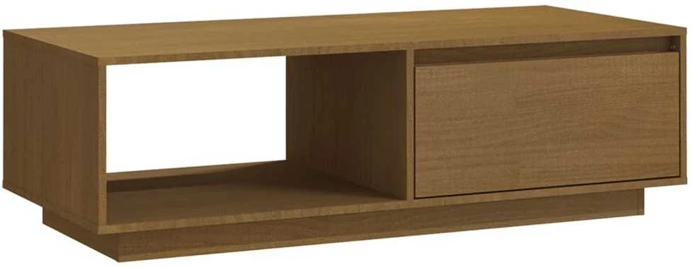 Kavos staliukas, medaus rudas, 110x50x33,5cm, pušies masyvas
