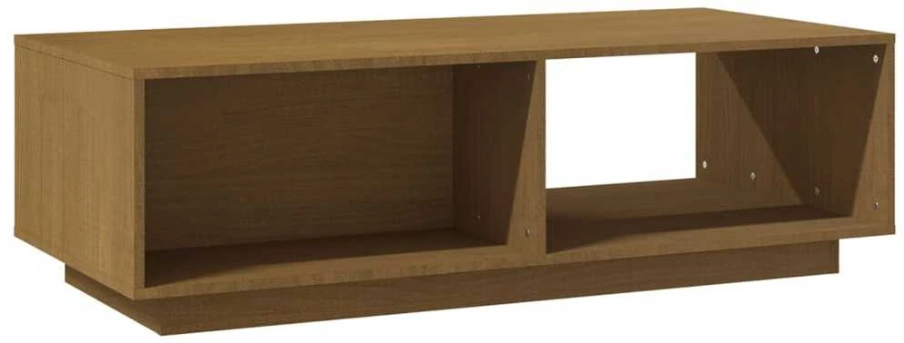 Kavos staliukas, medaus rudas, 110x50x33,5cm, pušies masyvas
