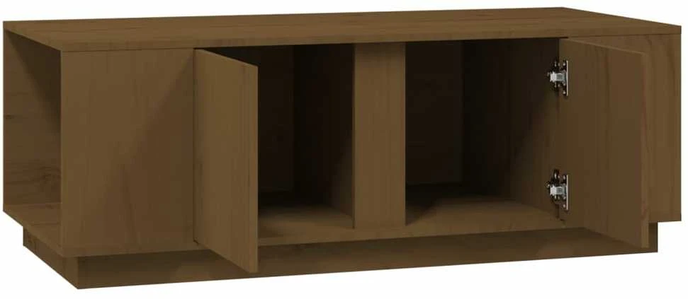 Kavos staliukas, medaus rudas, 110x50x40cm, pušies masyvas