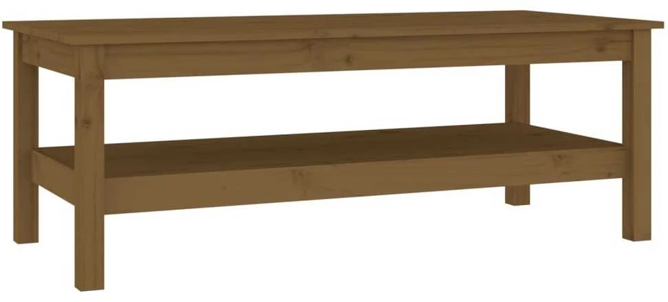 Kavos staliukas, medaus rudas, 110x50x40cm, pušies masyvas