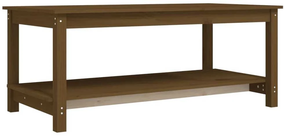 Kavos staliukas, medaus rudas, 110x55x45cm, pušies masyvas