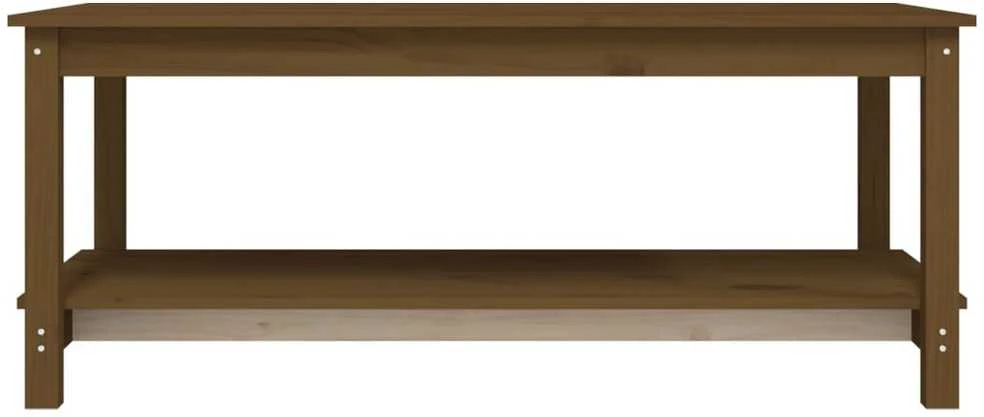 Kavos staliukas, medaus rudas, 110x55x45cm, pušies masyvas