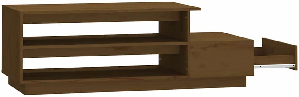 Kavos staliukas, medaus rudas, 120x50x40,5cm, pušies masyvas