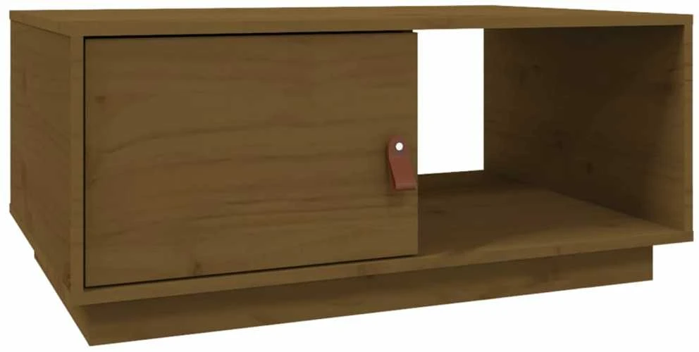 Kavos staliukas, medaus rudas, 80x50x35,5cm, pušies masyvas
