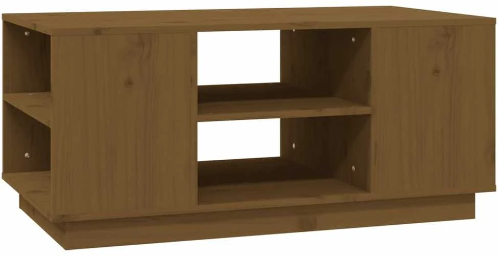 Kavos staliukas, medaus rudas, 90x49x40,5cm, pušies masyvas