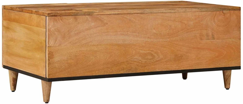 Kavos staliukas Natūrali 100 x 54 x 40 cm Kietas mango medis
