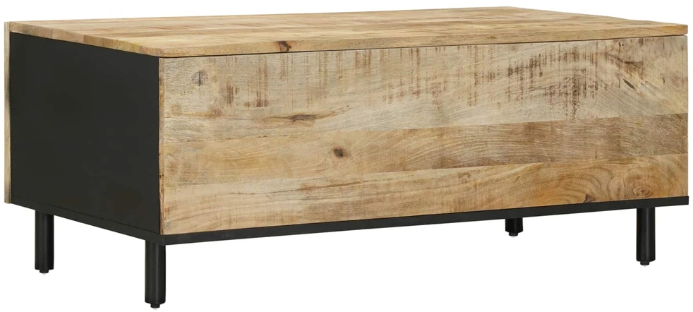 Kavos staliukas Natūrali 100 x 54 x 40 cm Kietas mango medis