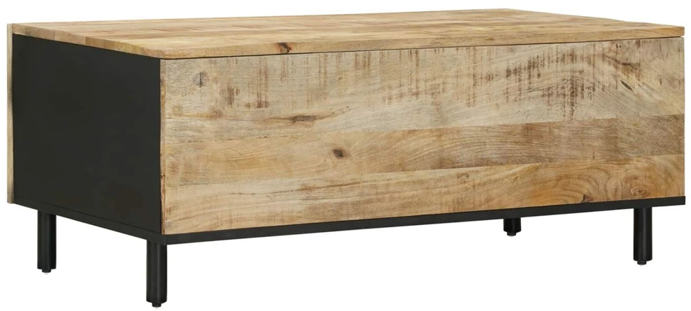 Kavos staliukas Natūrali 100 x 54 x 40 cm Kietas mango medis